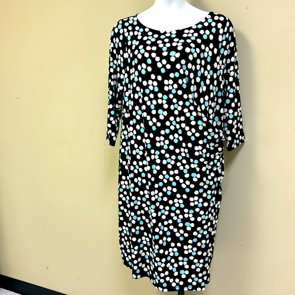 Plus size Talbots mock wrap dress
